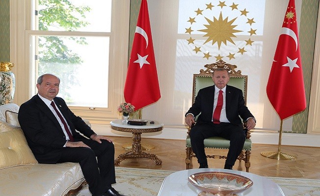 Cumhurbaşkanı Erdoğan, KKTC Başbakanı Tatar’ı kabul etti