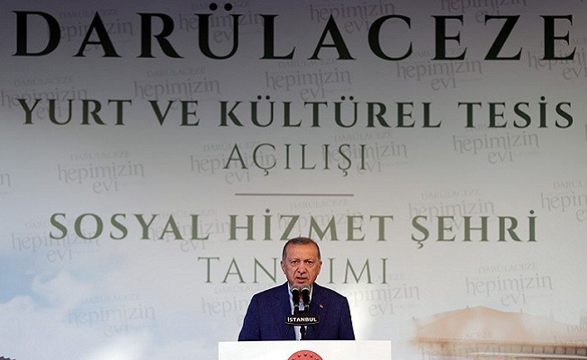 Başkan Erdoğan, "Allah rızası gözetilerek yapılan bu yatırımın getirisi hayır duadır"