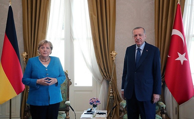 Başkan Erdoğan, Almanya Şansölyesi Merkel ile görüştü