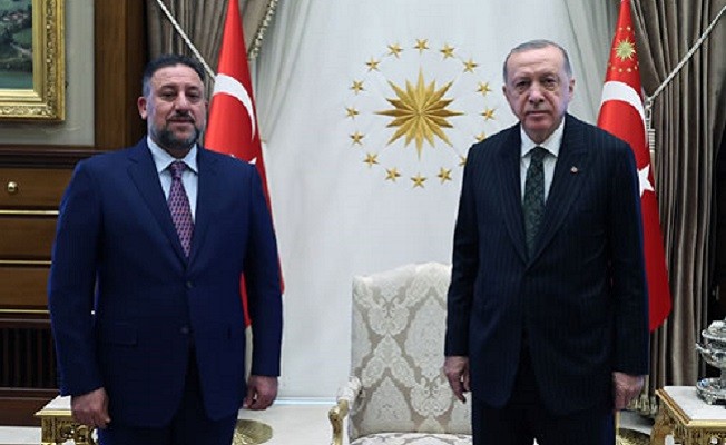 Başkan Erdoğan, Irak Azim İttifakı Başkanı Hançer'i kabul etti