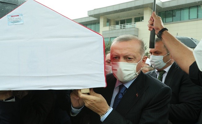 Başkan Erdoğan, İsmet Uçma'nın cenazesine katıldı