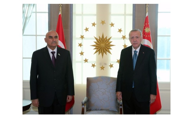 Başkan Erdoğan Tacikistan Meclis Başkanı Zokirzoda’yı kabul etti