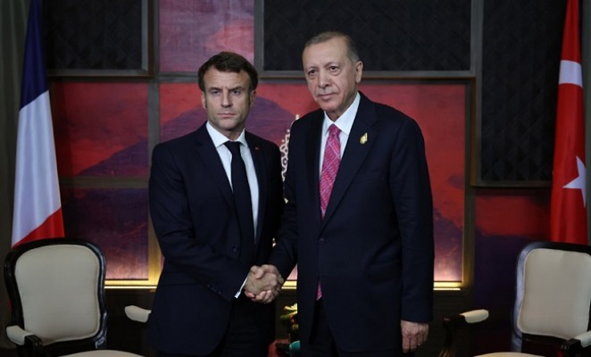 Başkan Erdoğan ve Macron bir araya geldi