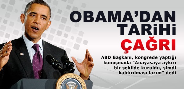 Obama'dan Kongre'ye Guantanamo çağrısı